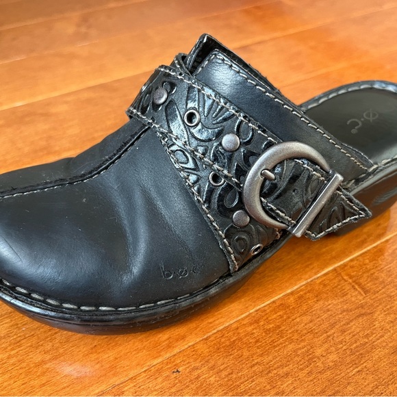 BOC Born Black Leather Clogs Size 7M - Picture 6 of 11